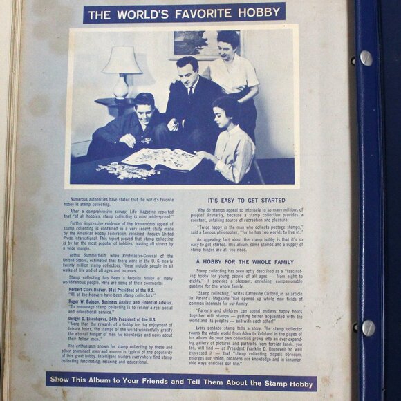 Vintage Ambassador World Stamp Album for Postage Stamps of the World - No Stamps - Picture 13 of 15